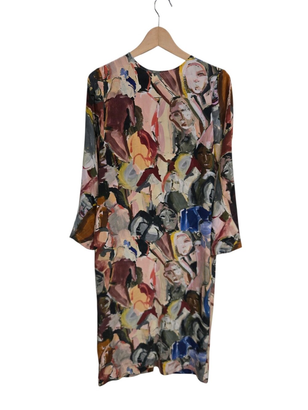 Wray Painted Faces Silk Midi Dress